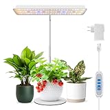 Wiaxulay Pflanzenlampe LED, 78LED Vollspektrum Wachstumslampen, Pflanzenlicht für Zimmerpflanzen, Höhenverstellbares Desktop Grow Light mit Auto Timer 6/12/16Hrs, 3 Lichter Modi und 5 Helligkeit