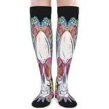 Unisex Wander Socken Coole Totenkopfblumen Socken Atmungsaktiv Lauf Socken Witzige Thermo Socken Für Komfort Sommer Outdoor