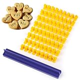 Keksstempel,Symbol Buchstaben Ausstecher für Fondant,Alphabet Keksform mit Befestigungswerkzeugen,Plätzchen Ausstecher Ausstechformen,für Cookie Kuchen Fondant
