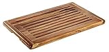APS 885 Brotschneidebrett, 60 x 40 cm, Höhe 2 cm, Akazienholz, herausnehmbares Krümelfach