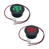 Digitales Voltmeter-Paar mit LED-Anzeige für Echtzeit-Spannungsüberwachung in Autos, Booten und Solaranlagen, DC 4-100 V