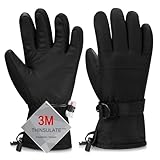 Odtmger Skihandschuhe, Wärmste wasserdichte und Atmungsaktive Schneehandschuhe für Kaltes Wetter, Passt Sowohl Männern als auch Frauen, für Eltern-Kind-Outdoor