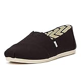 TOMS Alpargata Cotton Canvas Womens Black Espadrilles-UK 7 / EU 40