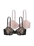 Dorina Damen T-Shirt T-Shirt BH CHLOE-2PP D17180E7, 2er Pack, Gr. 95C, Mehrfarbig (Schwarz/Blush V00)