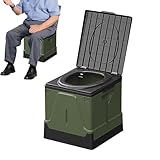 Tragbare Toilette für Wohnmobil, tragbares Töpfchen, zusammenklappbar, Tragfähigkeit, 180 kg, Toilettentopf für Wohnmobil, Strand, Reisen, Wandern