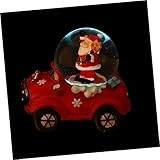 CHILDWEET 1stk Kristall Kugel Autos Einzigartig Funkeln Weihnachtsdekoration Zu Hause Autodekorationen Musical Weihnachts-Desktop Globen Weihnachtskugeln Prismen Für Fenster Wasser Rot