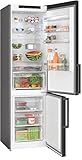 Bosch Hausgeräte KGN39VXCT Serie 4 Kühl-Gefrier-Kombination, 203 x 60 cm, 260 L Kühlen + 103 L Gefrieren, NoFrost nie wieder abtauen, VitaFresh länger, Edelstahl Schwarz