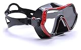 Tauchmaske Schnorcheln Maske Professionelle Tauchmasken Wide Vision Wassersport Ausrüstung Unterwasser Tauchbrille (Gelb)
