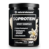 SoProtein Whey Complex Protein Pulver – Vanilla Milk-Geschmack – 690g – 24g Protein pro Portion – ideal zum Muskelaufbau, perfekte Löslichkeit – in Deutschland produziert & laborgeprüft