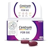 Multivitamin - Centrum Für Sie, 60 St. - Hochwertiges Nahrungsergänzungsmittel mit Mikronährstoffen speziell für Frauen - Vitamine, Mineralstoffe und Spurenelemente zur täglichen Komplettversorgung