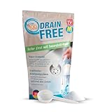 Pure100 Drain Free - kraftvoller Reinigungsschaum - beseitigt jede Verstopfung und Ablagerung in den Rohren - Abflussreiniger - entfernt üble Gerüche - ohne chemische Wirkstoffe - biologisch abbaubar