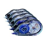 5 Stück Kleberollen Korrekturband Korrekturrollen Großes Fassungsvermögen Weißes Klebeband Schulbedarf Für Studenten