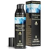 Moisturizer Face für Männer mit BIO Aloe Vera + Hyaluron + Arganöl - Gesichtscreme Männer für die optimale Pflege und Frische - Gesichtspflege Männer 75ml - Skincare Vegan - Satin Naturel