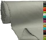 A-Express 100% Baumwolle Segeltuch Stoff Canvas Material Kleiderstoff Tuch Vorhänge Tasche 145cm 57' Breit 250GSM Meterware - 1 Meter 100cm x 145cm Grau