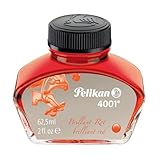 Pelikan Tintenglas Tinte 4001®, Brilliant-Rot, 62,5 ml, 1 Glas
