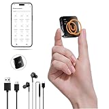 128GB Mini Digitales Diktiergerät, AI Rauschunterdrückung, 3072Kbps Magnetic Diktiergerät mit Playback für Interviews/Klassen/Meeting