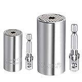 Spurtar 4 pcs Universal Nuss Steckschlüssel Universalschlüssel Geschenke für Männer Papa Vater Geburtstag, 7-19mm 11-32 mm Multi Funktions Handwerkzeuge Reparatur für die Automobilindustrie