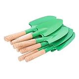 TOYANDONA 10 Stück Teiliges Gartenschaufel mit Holzgriff Kleine Handschaufeln zum Pflanzen Jäten und Bodenlockern Komfortable Robuste Blumenkellen für Garten Umpflanzen und Bonsaipflege