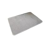 OZLIYY Katzenklo Matte, doppellagig, waschbar, 45 x 60 cm, leicht zu reinigen, Matte unter der Katzentoilette, Haustierprodukte (Grau, L)