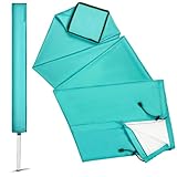BESPOTCL Schutzhülle für Wäschespinne - 600D Oxford Wasserdicht | Staubdicht & UV-beständig | Universal 180x16x16cm für Leifheit/Brabantia/Vileda - Gartenpflege Wäschespinne-Schutz für Hausfrauen