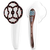 Anti Cellulite Massagegerät Massage Gerät : EMS Elektrisch KöRpermassagegerät mit 6 MassageköPfen 3 Arbeitsmodi und Heizung - Tragbares Handmassagegerät 15 Stufen für Bauch Taille Arme Beine Gesäß