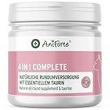 AniForte 4in1 Complete Cat 60g - Rundumversorgung für Katzen, Reich an Antioxidantien, Vitaminen, Mineralien, Pulver mit Taurin, Kollagen für Gelenke, Nervensystem, Immunsystem, Magen-Darm