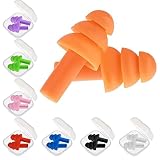 8 Paar Ohrstöpsel Mit Geräuschunterdrückung - Silikon Gehörschutz Zum Schlafen, Schwimmen, Schnarchen - Wasserdicht, Wiederverwendbar Mit Aufbewahrungsbox für Laute Orte