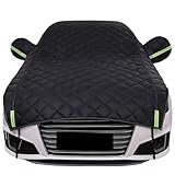 Salagt Hagelsichere Auto Abdeckplane 𝗥𝗲𝗻𝗮𝘂𝗹𝘁 Safrane,Auto Wasserdicht Halbe Abdeckplane Staubdicht Und UV-Schutz In Allen Jahreszeiten