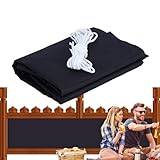 Balkon Sichtschutz - 0,9 x 7,5 m Windschutz Und Sonnenschutz - Abdeckung Für Balkon Geländer | Geeignet Für, Garten, Außenbereich, Garage, Tor, Hinterhof, Terrasse, Türen