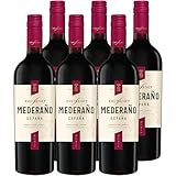 Freixenet Mederaño Tinto Spanischer Rotwein (6 x 0,75 l) Spanish Red Wine, Wein, halbtrocken mit Aromen von Kirsche und Heidelbeere, zu kräftigen Speisen und würzigem Gemüse