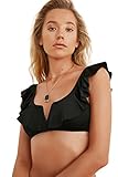 TRENDYOL Bikinioberteil - Schwarz - Unifarben