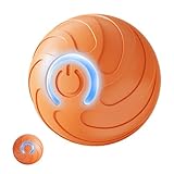 Uoqpty Hundespielzeug Automatischer Ball | Pet Puppy Wiederaufladbarer beweglicher Ball - Elektronischer Hundespielzeugball für Training, Kauen und Schleifen
