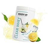 BODY IP Perfect Clear Whey Protein Pulver | Bitter Lemon | Eiweißpulver für Protein Shake & Muskelaufbau | Schnelle Aufnahme & gute Löslichkeit | Hoher BCAA Anteil & Eiweißgehalt | 21 Portionen | 600g