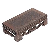 YARNOW Massivholz Hebesockel Vasenständer Display Bonsai Antiker Regalständer Felsvitrine Teekannen Ornament Retro Vinylständer LED Sockel Brot Terrarium Kit