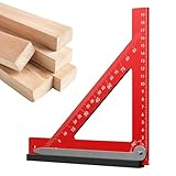 Winkelmesswerkzeug, 90-Grad-Lineal | Carpenter Quadratisches Messlineal aus Aluminiumlegierung | Einrahmungswerkzeug-Lineal für, Holzbearbeitung, Bauwesen
