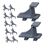 DOITOOL 24 Stück Teiliges Kunststoff Regalhalter für Kühlschrank und Gefrierschrank Robuste Einfach zu Installierende Trägerclips für Einlegeböden Kompatibel mit Shelf Langlebige