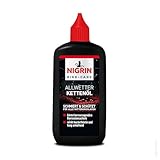 NIGRIN BIKE-CARE Allwetter-Kettenöl, 100 ml Flasche, Fahrradkettenöl, verringert Reibung, macht Fahrradketten leichtläufig