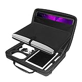 Smatree 13 Zoll Hartschalen Laptoptasche Kompatibel mit 2021 MacBook Pro 14Zoll/13,3 Zoll MacBook Pro/ 13,5 Zoll Surface Laptop 4/ Samsung Galaxy Book2 Pro 360 13,3 Zoll - Schwarz