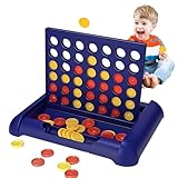 CHXAOM Vier Gewinnt 4 Gewinnt Klassisches Strategiespiel mit ABS-Material Familienspieleabend, Kindergeburtstag, Schulaktivitäten Für Erwachsene Kinder ab 6 Jahren​