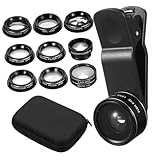 GARVALON Handyobjektiv Kameraobjektiv Kit 2 1 Weitwinkel Und Makroobjektiv Multifunktionales Clip On Objektiv Für Smartphones Kompatibel Mit Den Meisten Handykameras Ideal Für Fotos
