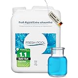 Fresh-Pool Profi Algizid Extra schaumfrei 5 Liter - Pool Algenmittel | Pool Algizid | Algenmittel | Algen entfernen | Algezid