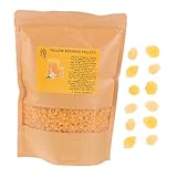 DIYEAH Wachspellets Balsam Paraffin Kerzenmaterial Selber Machen Kerzenherstellung DIY Material Wachs Lippenstift DIY Material Kerzen Machen Zubehör Yellow Bienenwachs