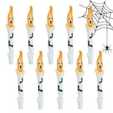 Halloween-Party-Dekorationen, Kerzenhalter mit dunklem Thema, Vintage-Halloween-Kerzenständer, Spukhaus-Kerzen-Set, saisonale Dekoration, Kerzen, schwarze Kerzen für Halloween, Kerzenlicht,