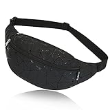Gürteltasche Damen Bauchtasche Mode Hüfttasche Wasserdicht PU Leder Mädchen Umhängetaschen Handytasche Tasche Outdoor Sport Running Hüfttasche Urlaub Geld Pouch Pack Schwarz-b