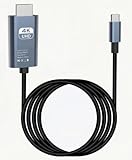 USB C auf HDMI Kabel 4K60Hz T9 2M Geflochten, HDMI auf USB C Adapter, HDMI Kabel kompatibel mit iPhone 17/16/15 Pro Max, MacBook Pro/Air, iPad, Samsung S25/S24, Dell, Surface