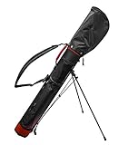 LONGRIDGE Ultra Light Golfstandtasche, 12,7 cm, Schwarz/Rot