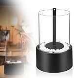 YZNAHRE Runde Feuerschale Moderne, Mini-Tischfeuer zur Dekoration drinnen & draußen