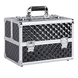 Yaheetech Kosmetikkoffer Schminkkoffer Beauty Make-up Case Multikoffer Friseurkoffer Werkzeugkoffer, abschließbar inkl.2 Schlüssel