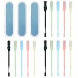 Elegaperma 15 Stück Nose Hair Trimmer Manual, Nasenhaarschneider Manuell, Tragbarer 360° drehbarer Nasenhaartrimmer für Frauen, Doppelseitiger Nasenhaartrimmer für Männer, Ohne Batterien