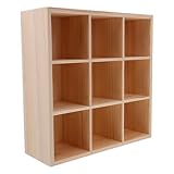 VALICLUD Fächer Holzkasten Organizer Holz-schubladeneinsatz Aufbewahrungsbox für Büro Bastelbedarf Teebeutel Vielseitig Platzsparend Langlebig Elegantes Design